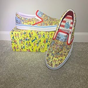Vans “Where’s Waldo?” Slip ons